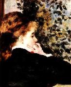 Pierre Renoir Pensive oil painting artist